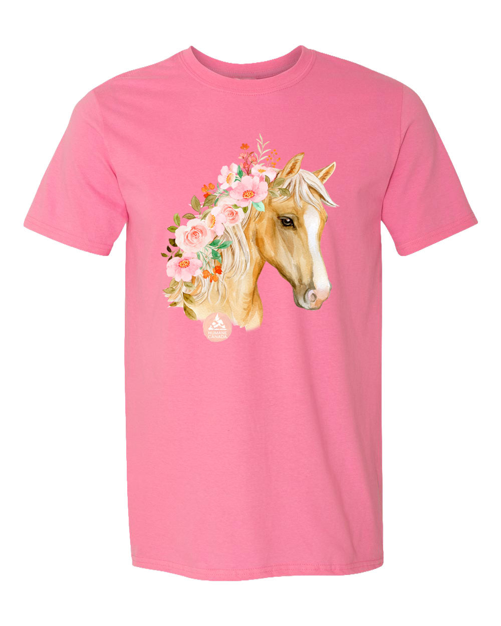 Floral Horse - Crewneck Unisex T-shirt