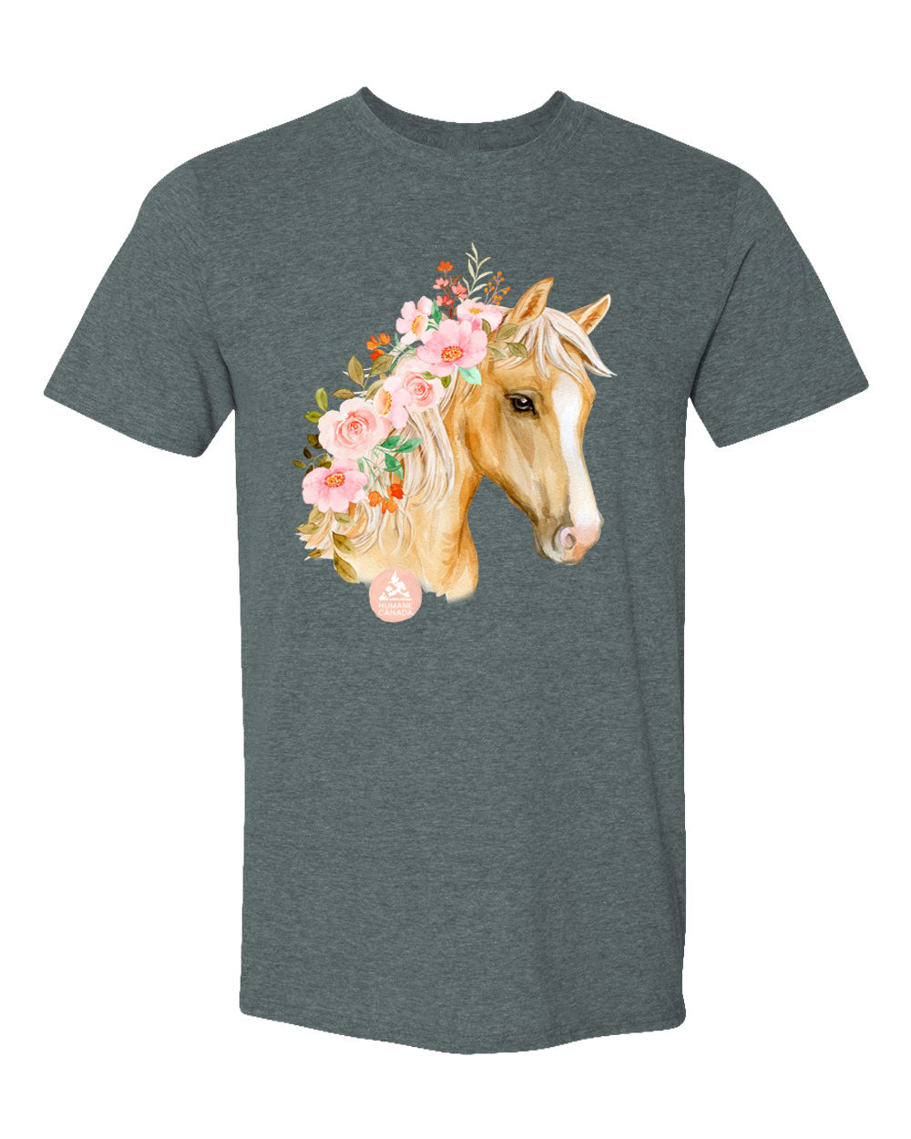 Floral Horse - Crewneck Unisex T-shirt
