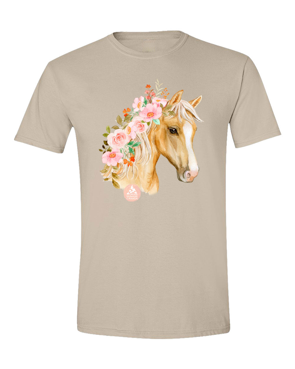 Floral Horse - Crewneck Unisex T-shirt