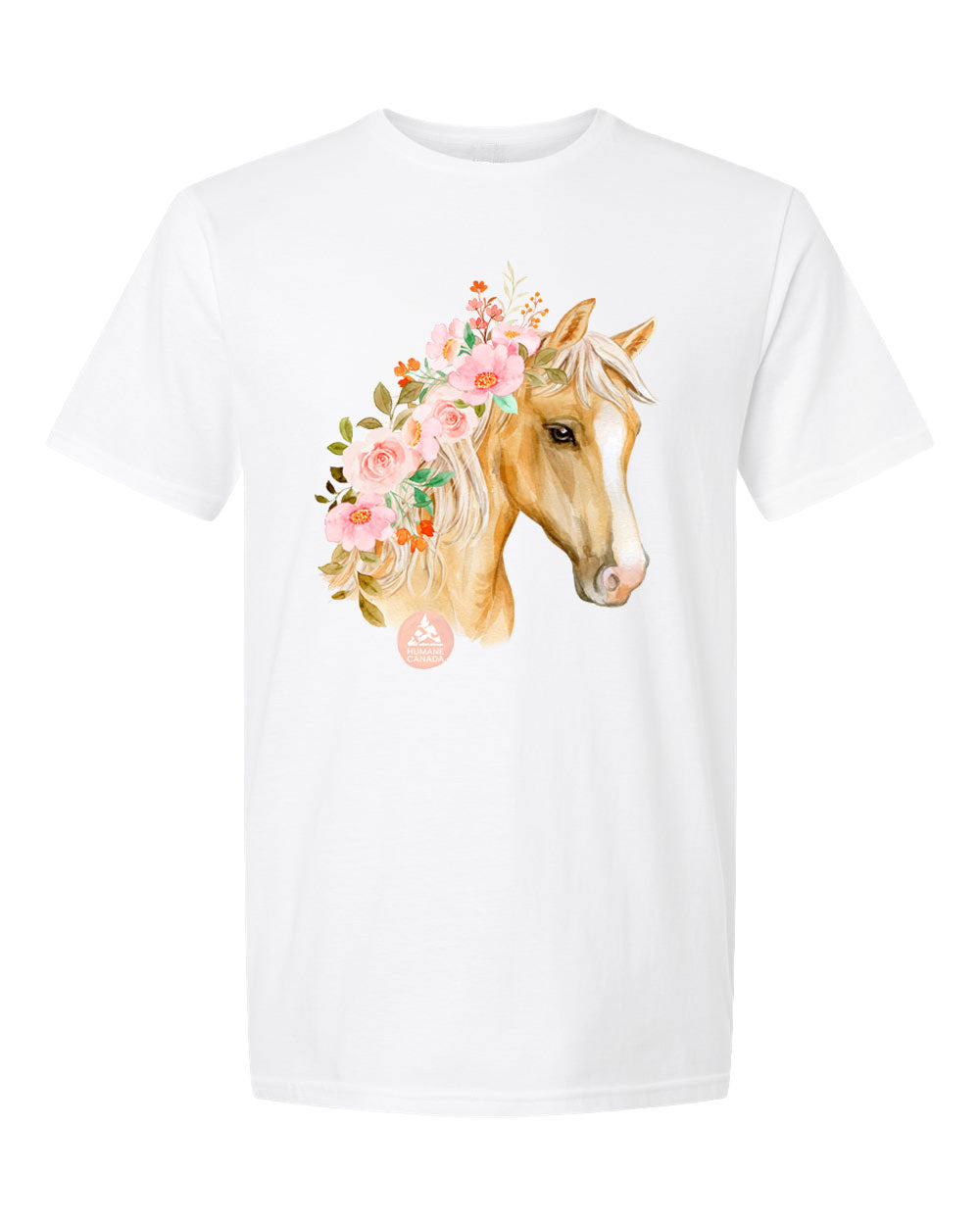 Floral Horse - Crewneck Unisex T-shirt