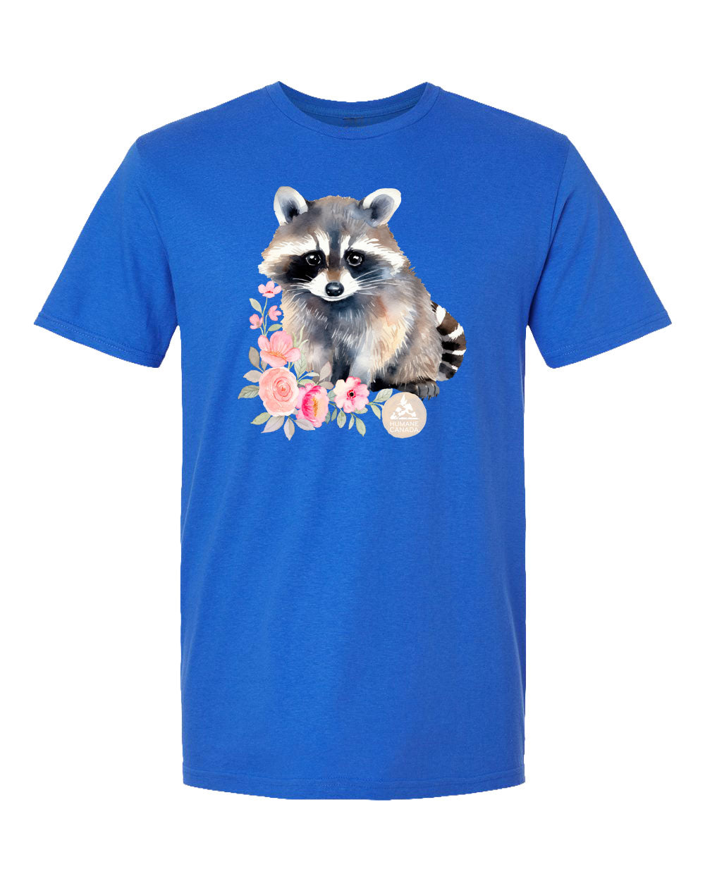 Floral Racoon - Crewneck Unisex T-shirt