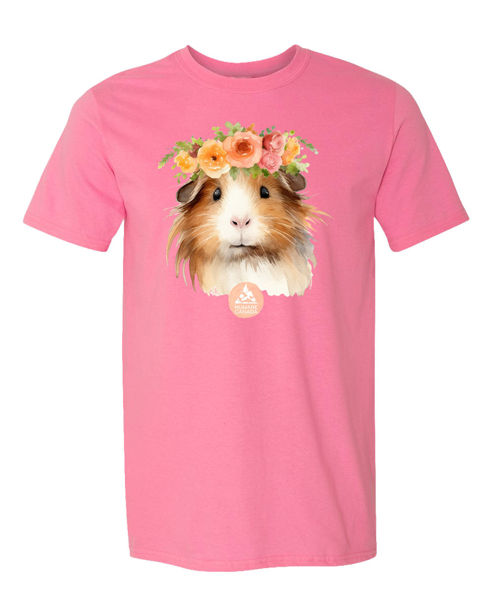 Flower Power Guinea - Crewneck Unisex T-shirt