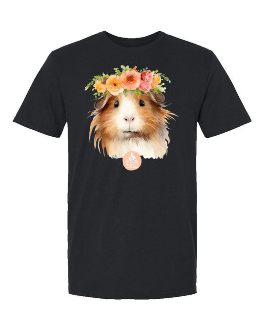 Flower Power Guinea - Crewneck Unisex T-shirt