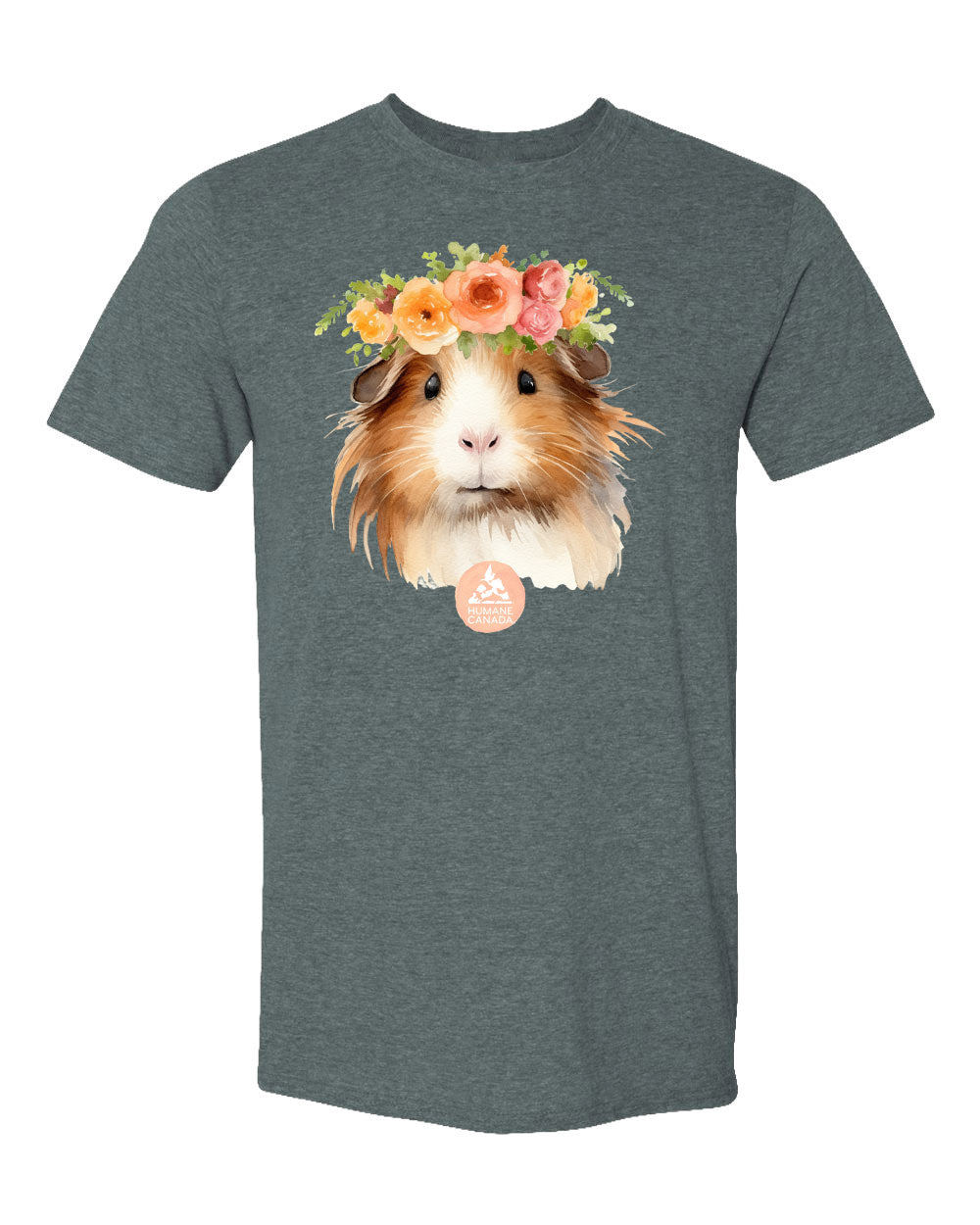 Flower Power Guinea - Crewneck Unisex T-shirt