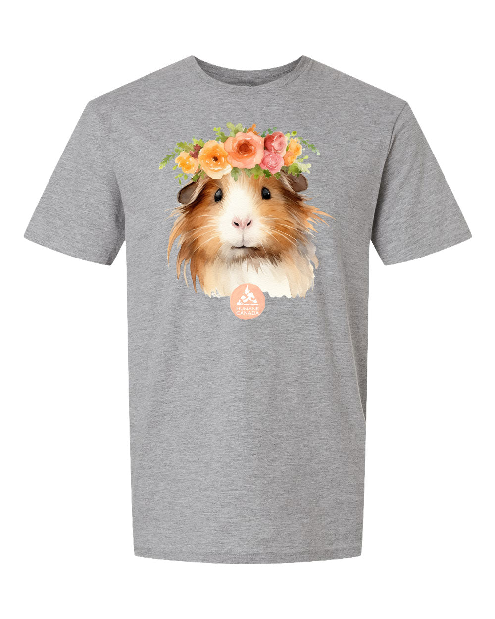 Flower Power Guinea - Crewneck Unisex T-shirt