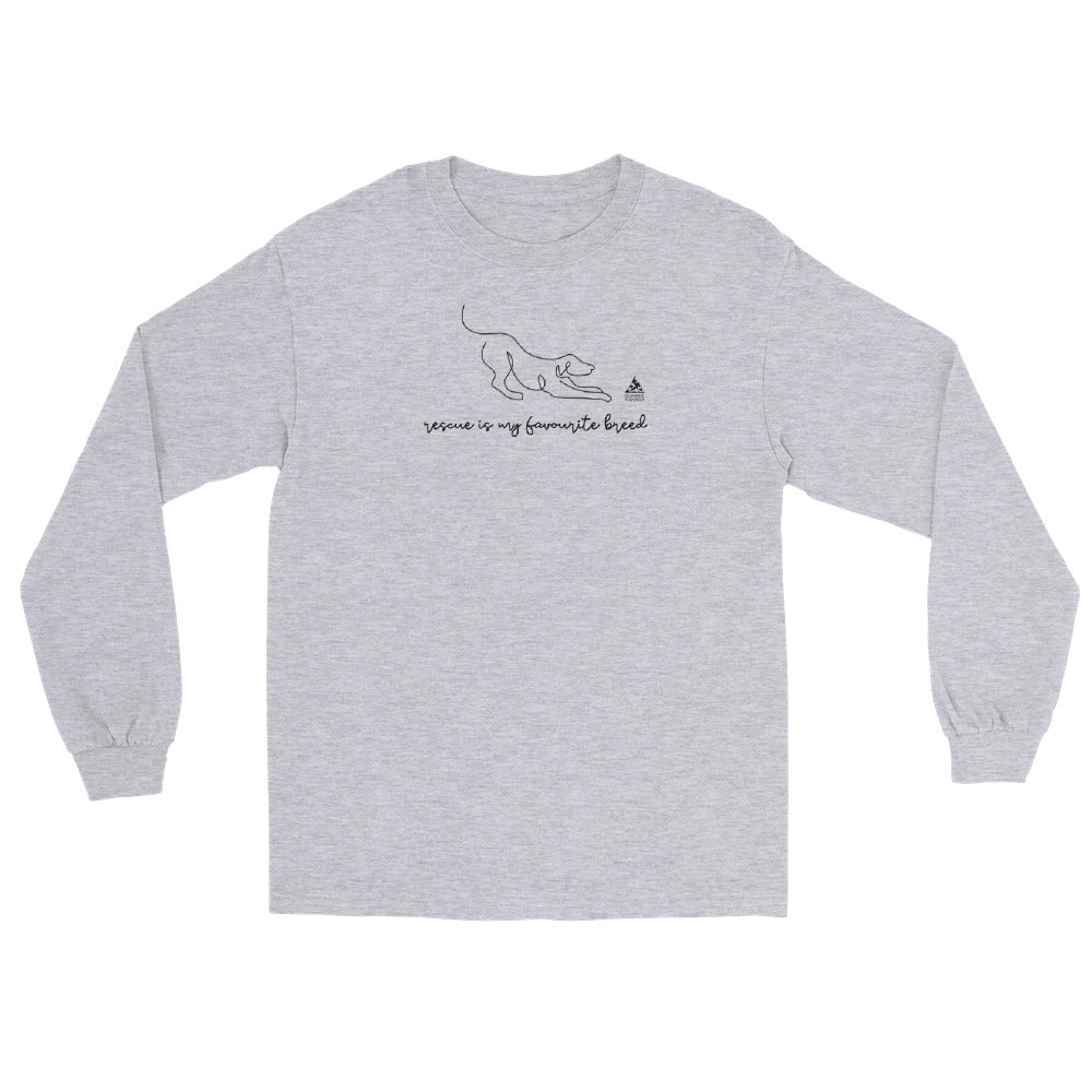 Rescue Is My Fav Breed (Dog) - Unisex Long Sleeve Shirt