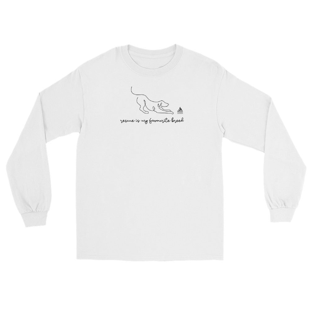 Rescue Is My Fav Breed (Dog) - Unisex Long Sleeve Shirt