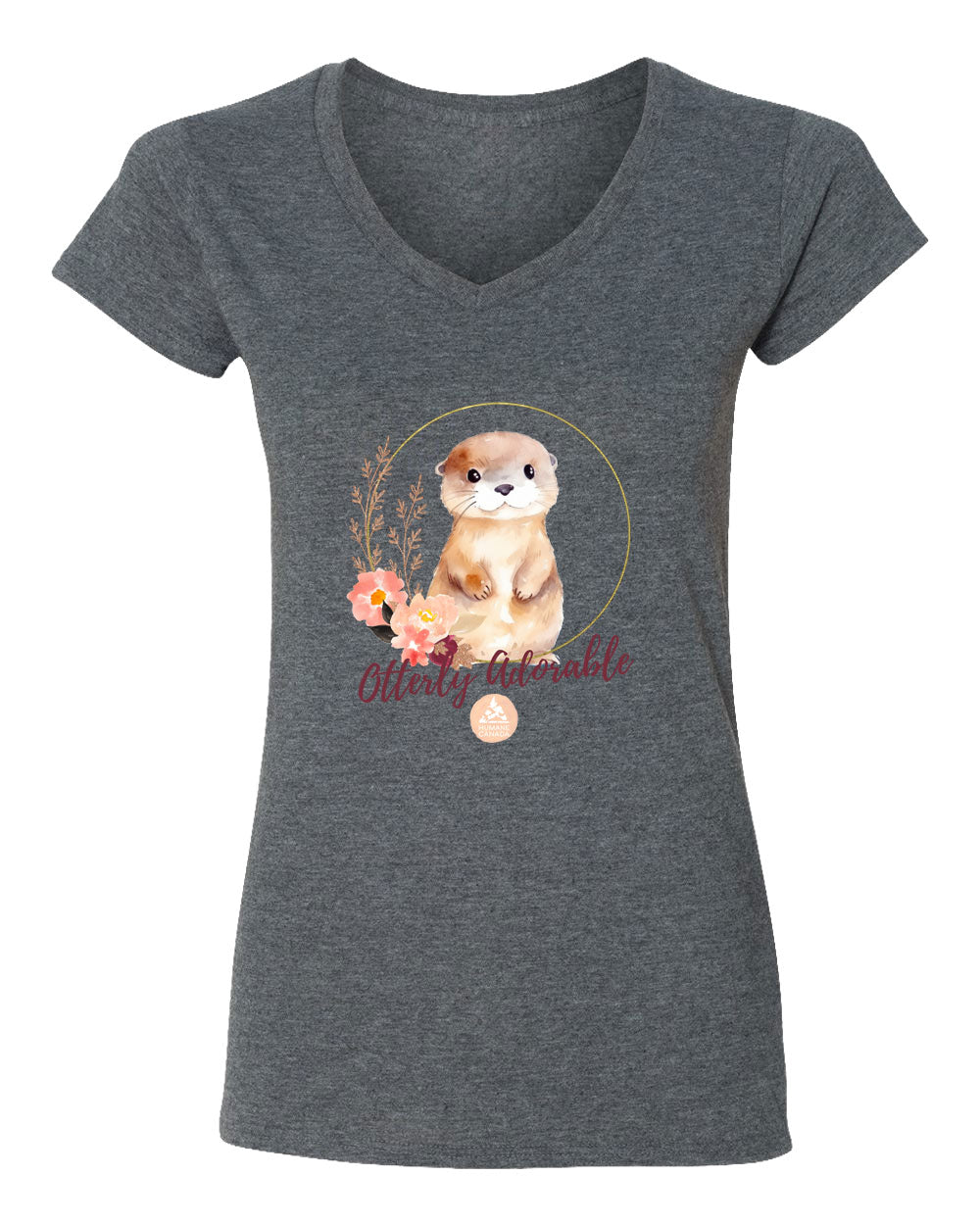 Otterly Adorable - V-Neck Ladies T-shirt