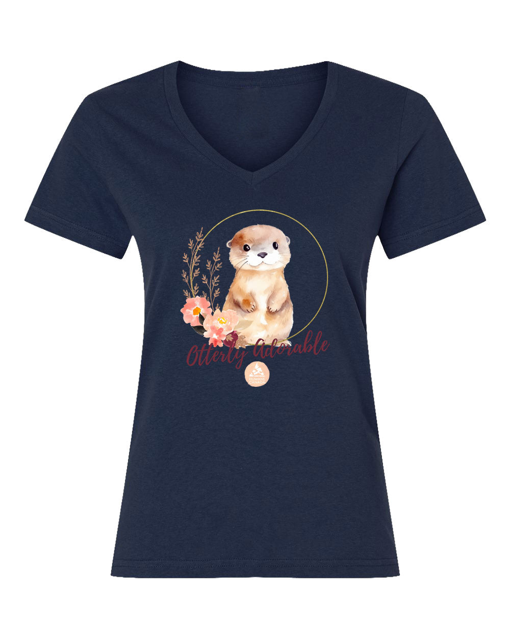 Otterly Adorable - V-Neck Ladies T-shirt