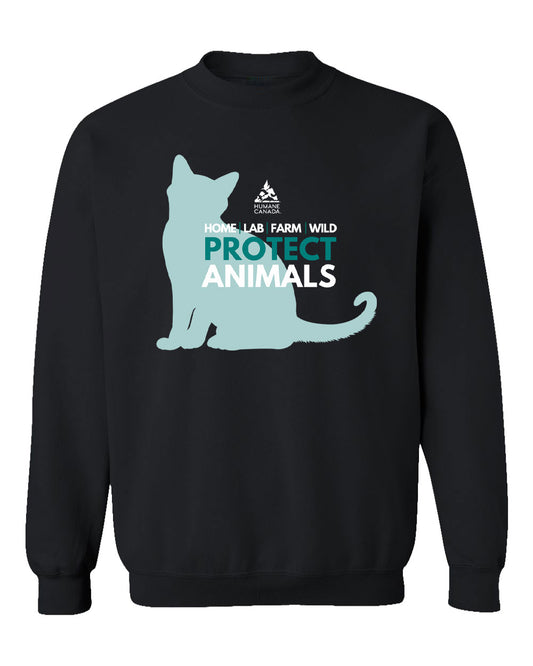 Protect Animals Cat - Crewneck Sweatshirt