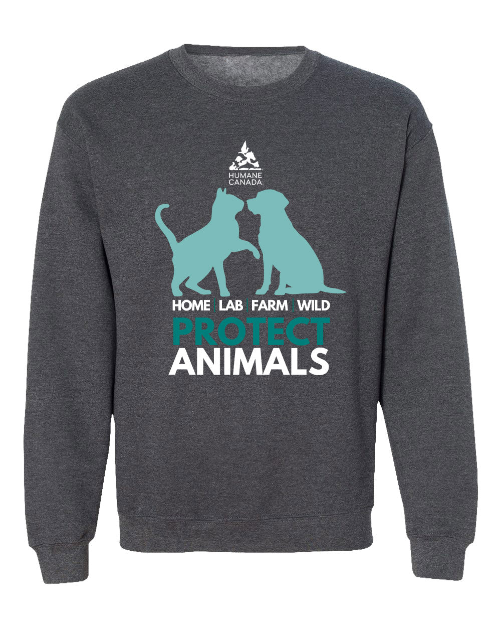 Protect Animals Dog Cat - Crewneck Sweatshirt
