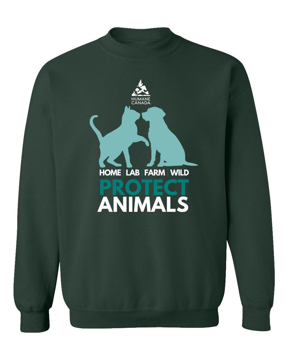 Protect Animals Dog Cat - Crewneck Sweatshirt