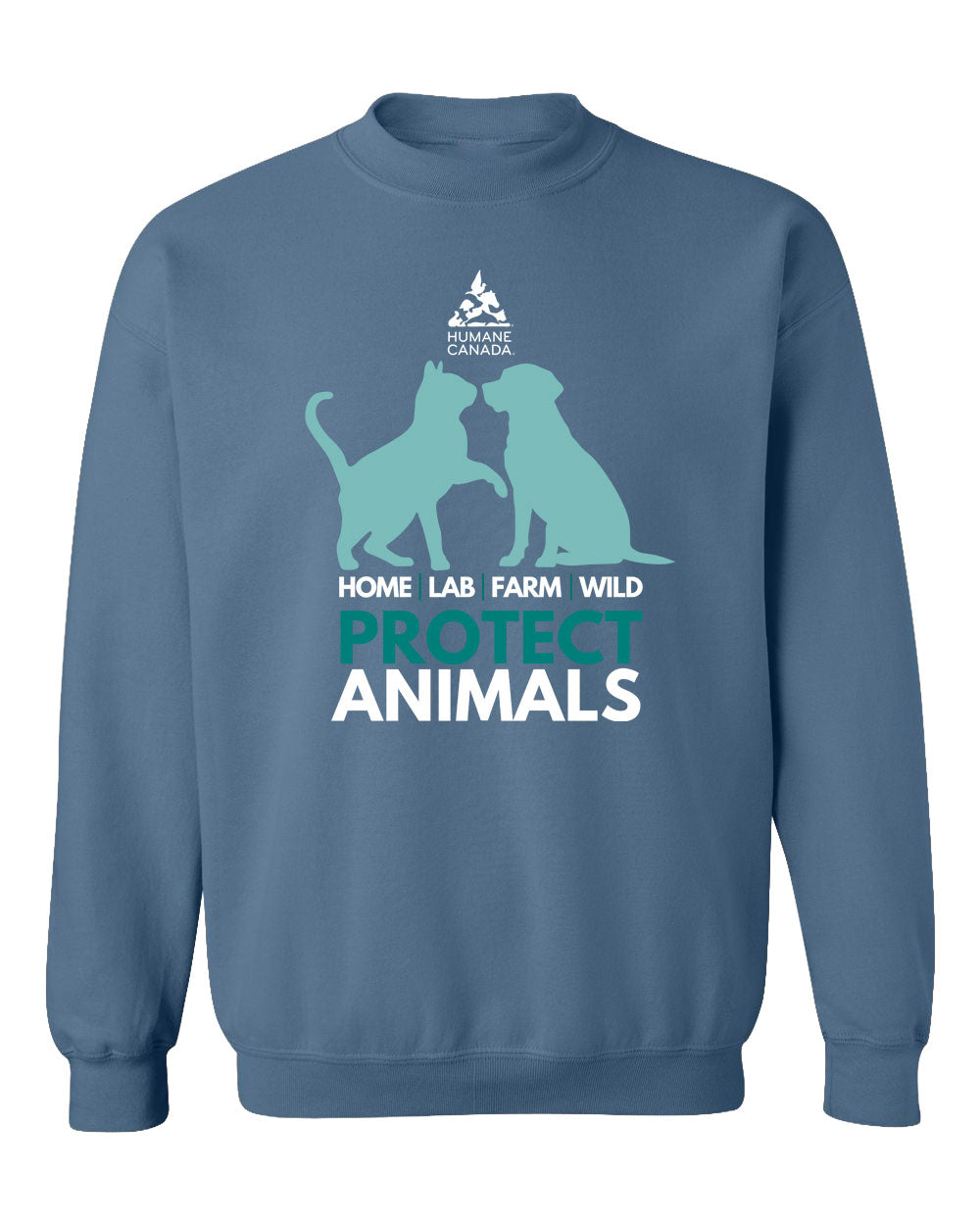 Protect Animals Dog Cat - Crewneck Sweatshirt