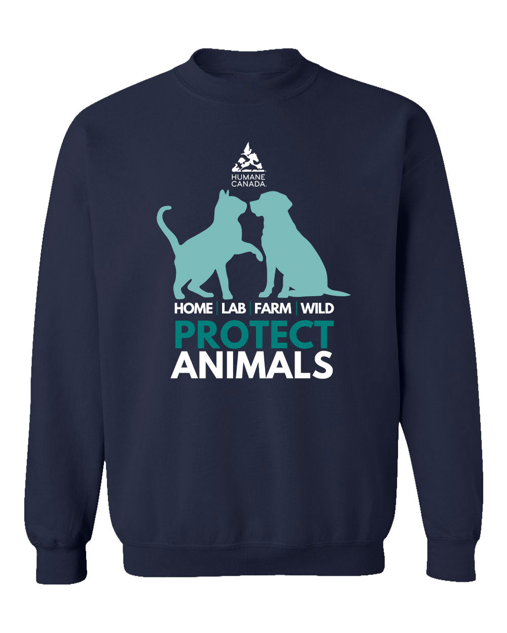 Protect Animals Dog Cat - Crewneck Sweatshirt
