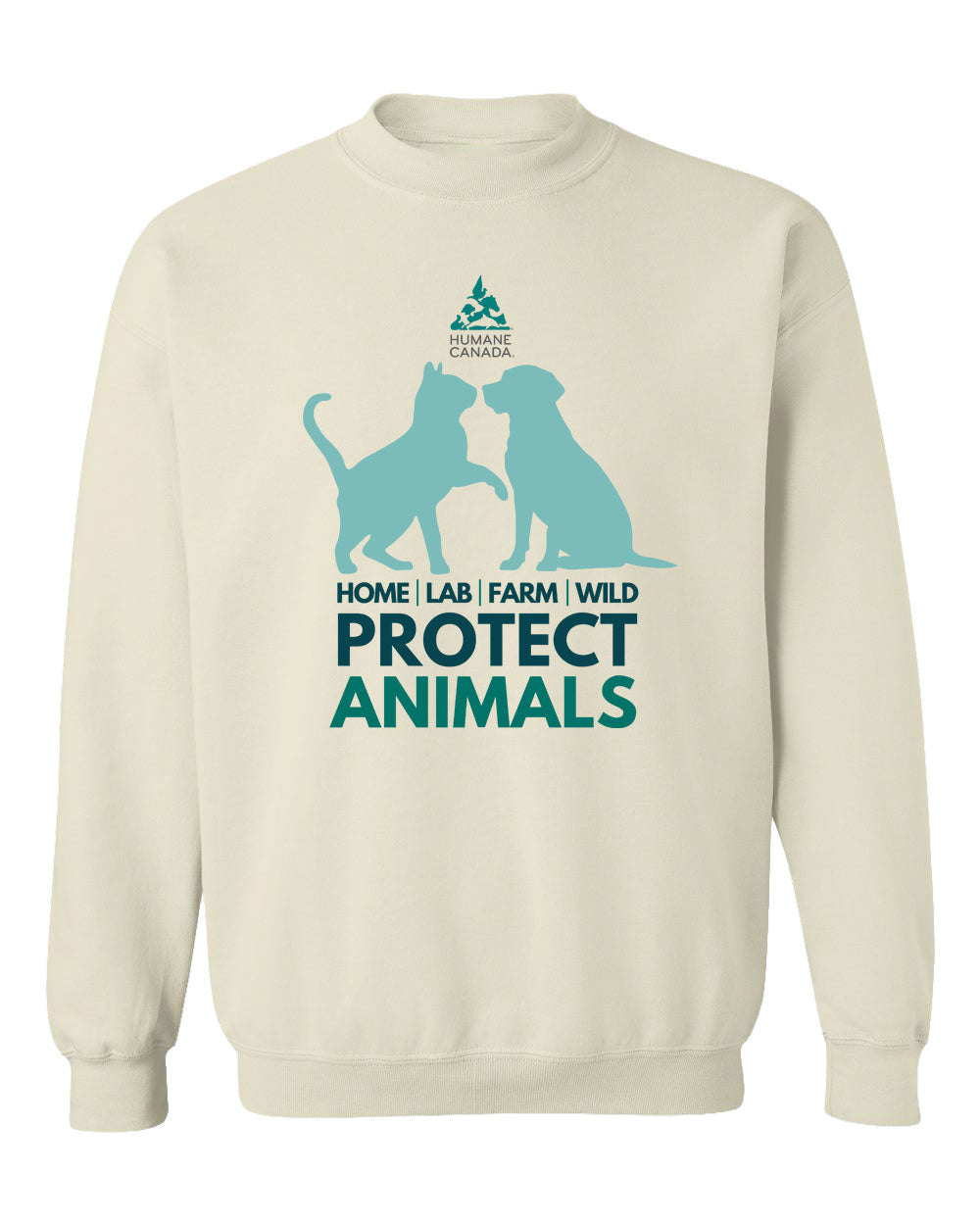 Protect Animals Dog Cat - Crewneck Sweatshirt