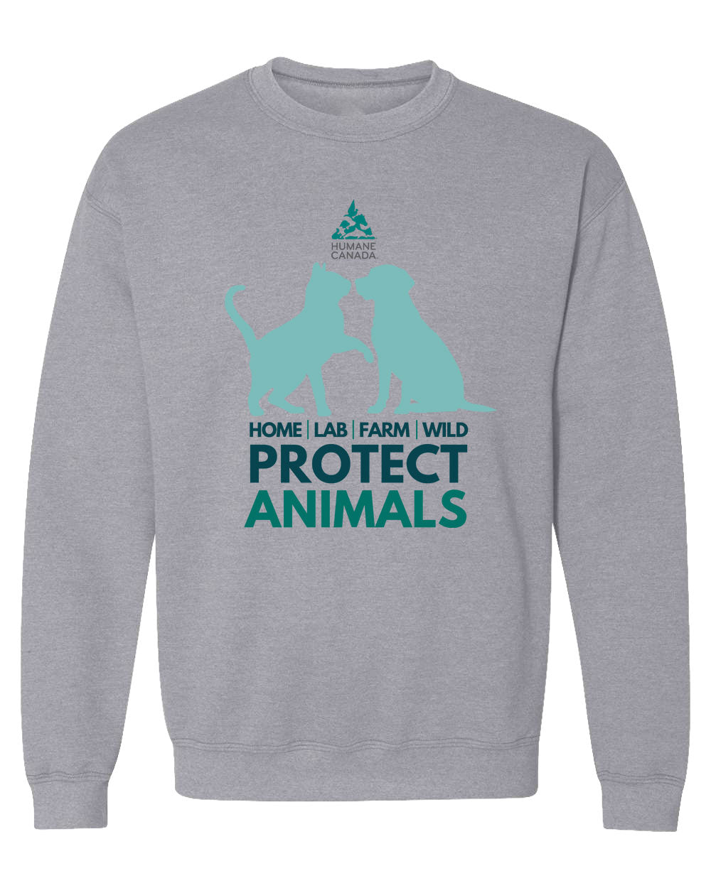 Protect Animals Dog Cat - Crewneck Sweatshirt