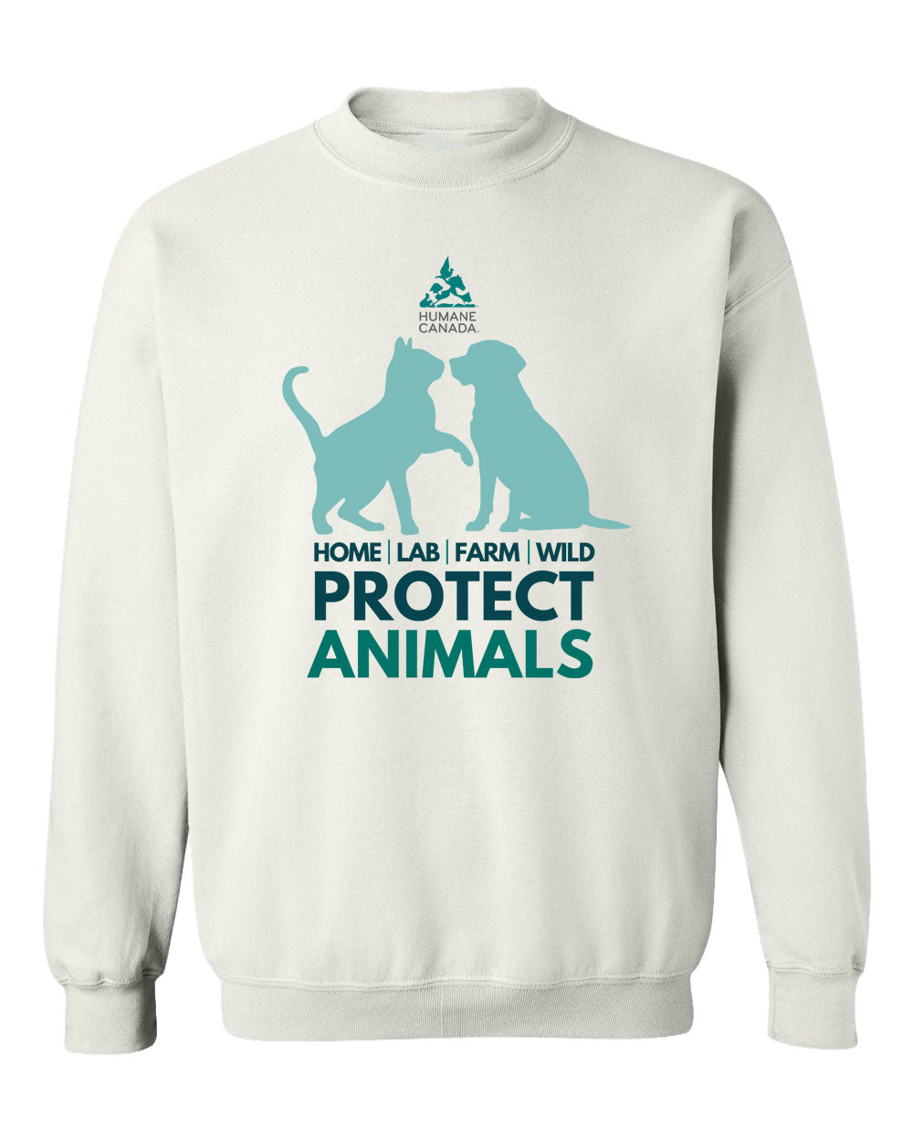 Protect Animals Dog Cat - Crewneck Sweatshirt
