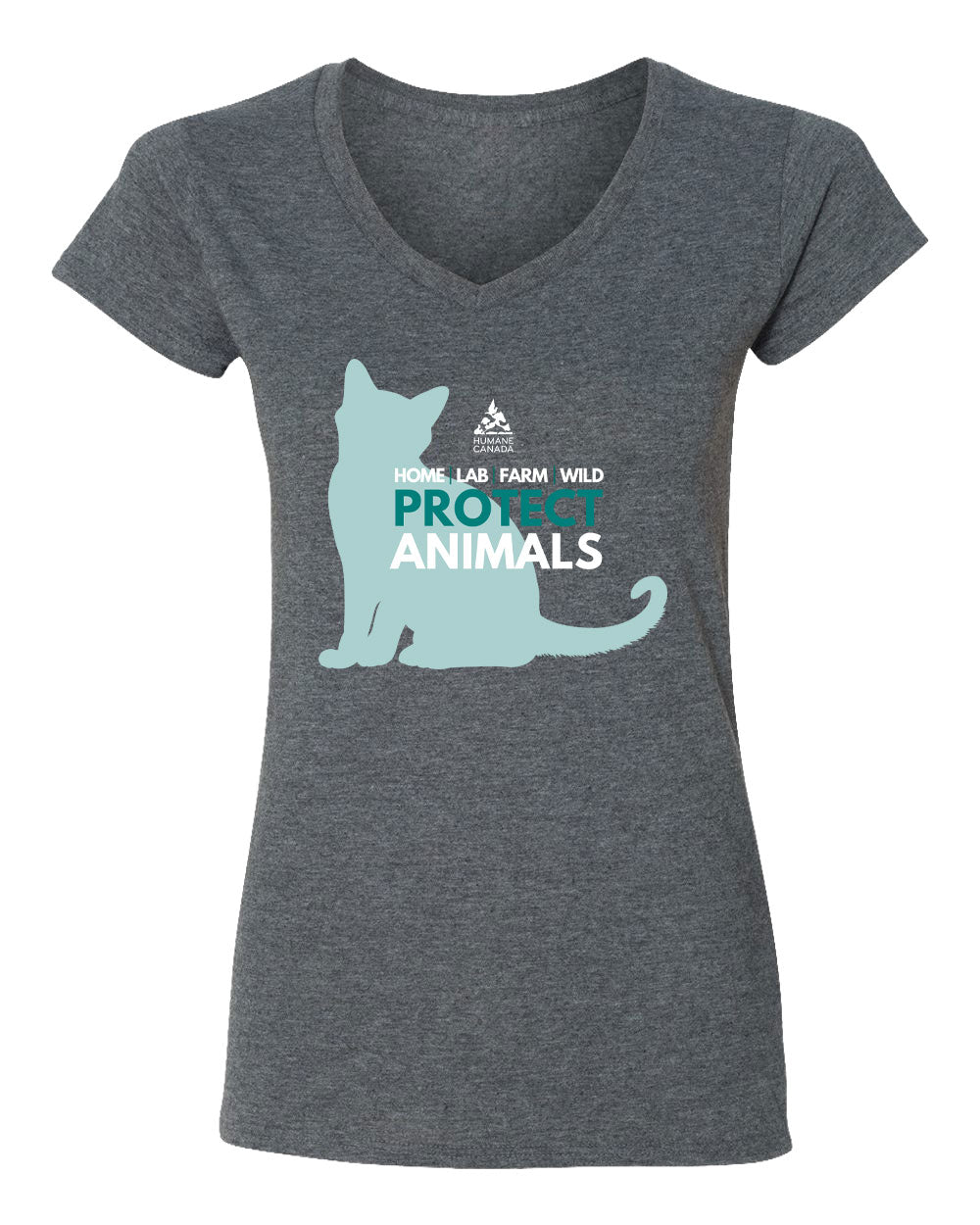 Protect Animals Cat - V-Neck Ladies T-shirt