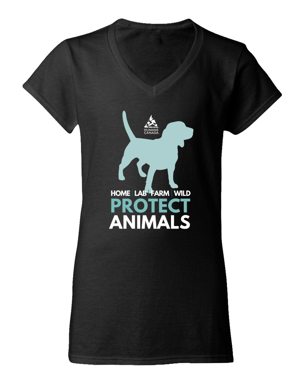 Protect Animals Dog - V-Neck Ladies T-shirt