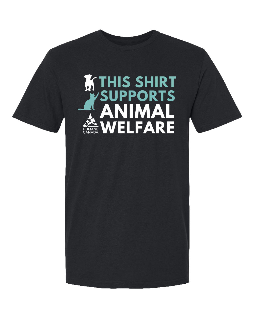 This Shirt Supports Animal Welfare - Crewneck Unisex T-shirt