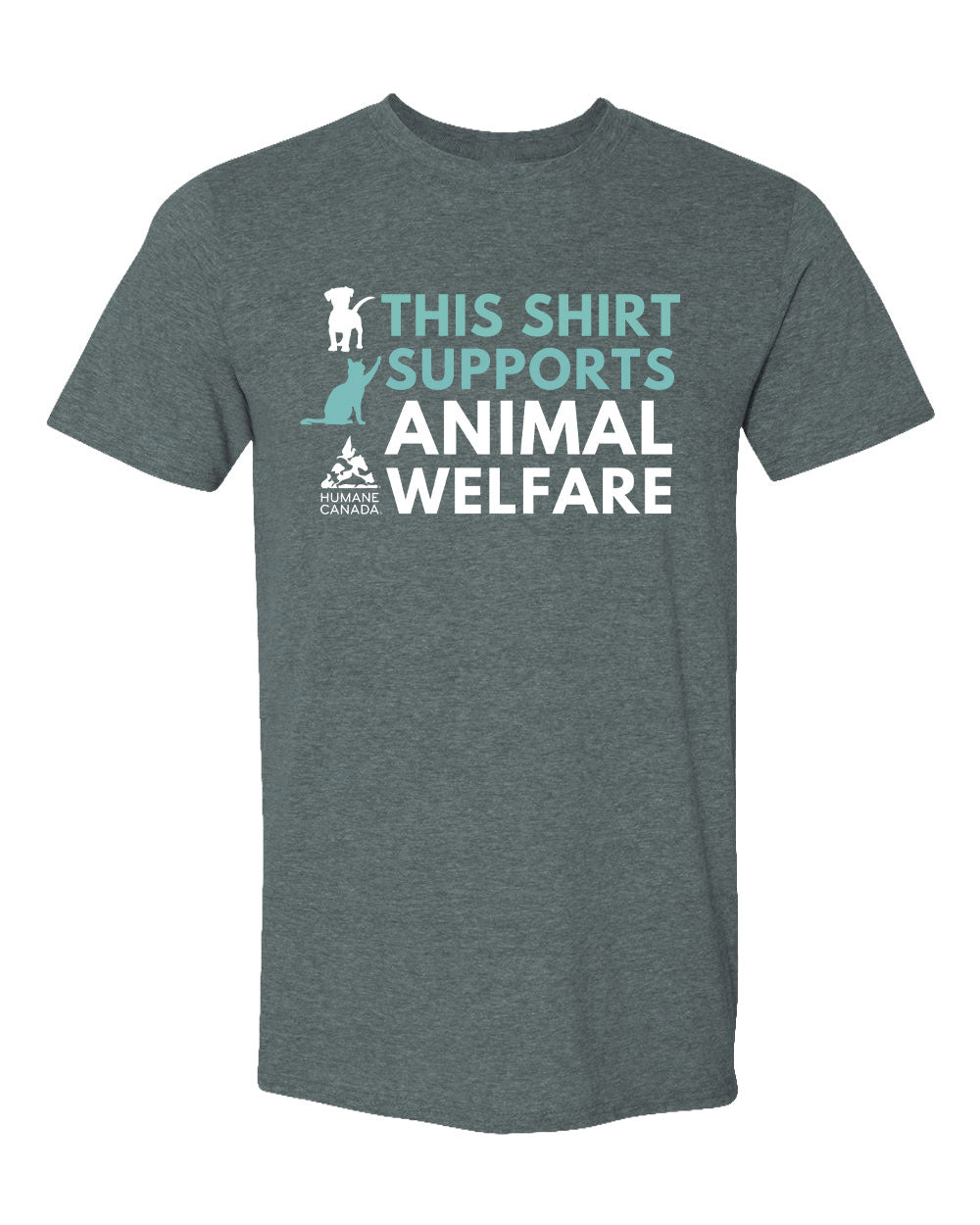 This Shirt Supports Animal Welfare - Crewneck Unisex T-shirt