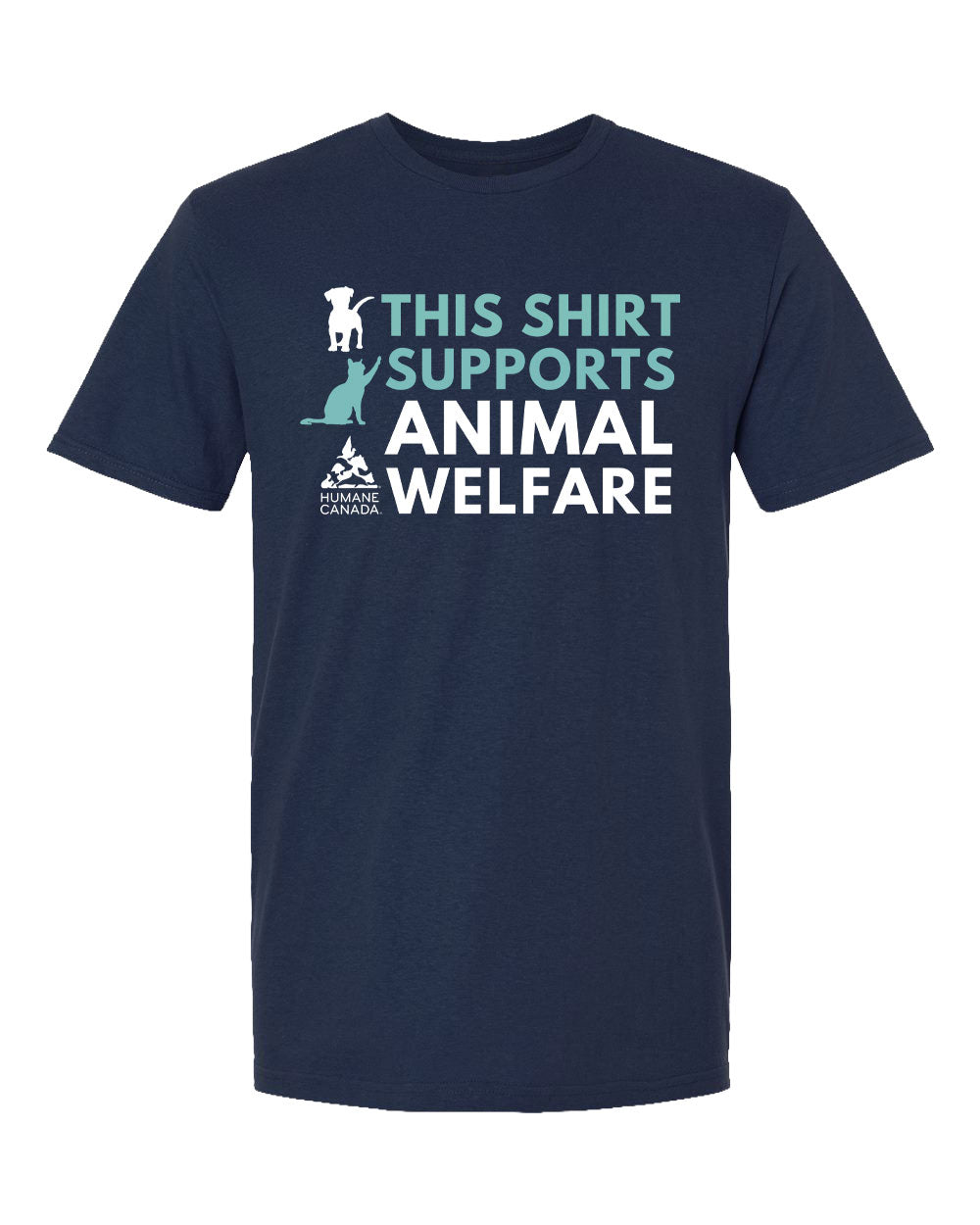 This Shirt Supports Animal Welfare - Crewneck Unisex T-shirt