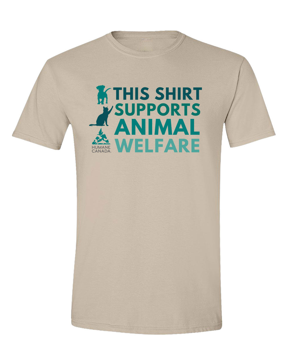 This Shirt Supports Animal Welfare - Crewneck Unisex T-shirt
