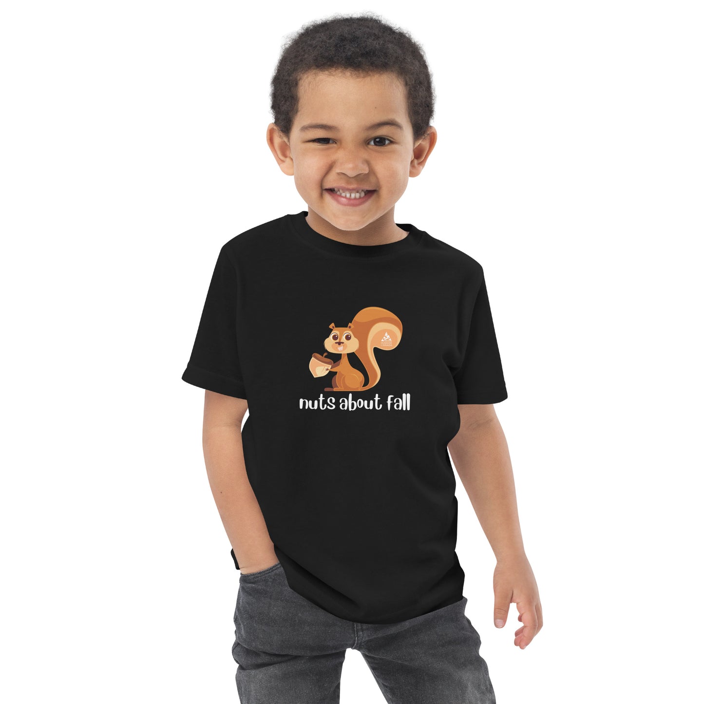 Nuts About Fall - Toddler jersey t-shirt