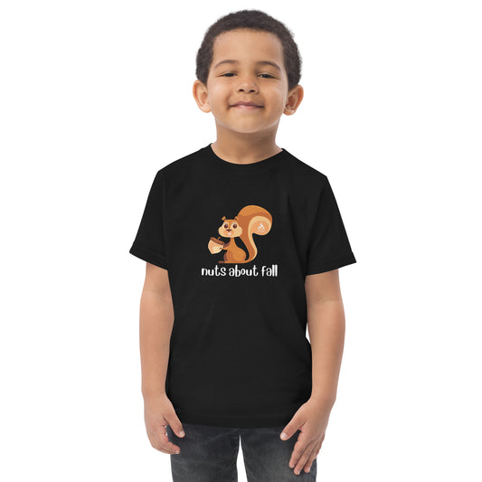 Nuts About Fall - Toddler jersey t-shirt