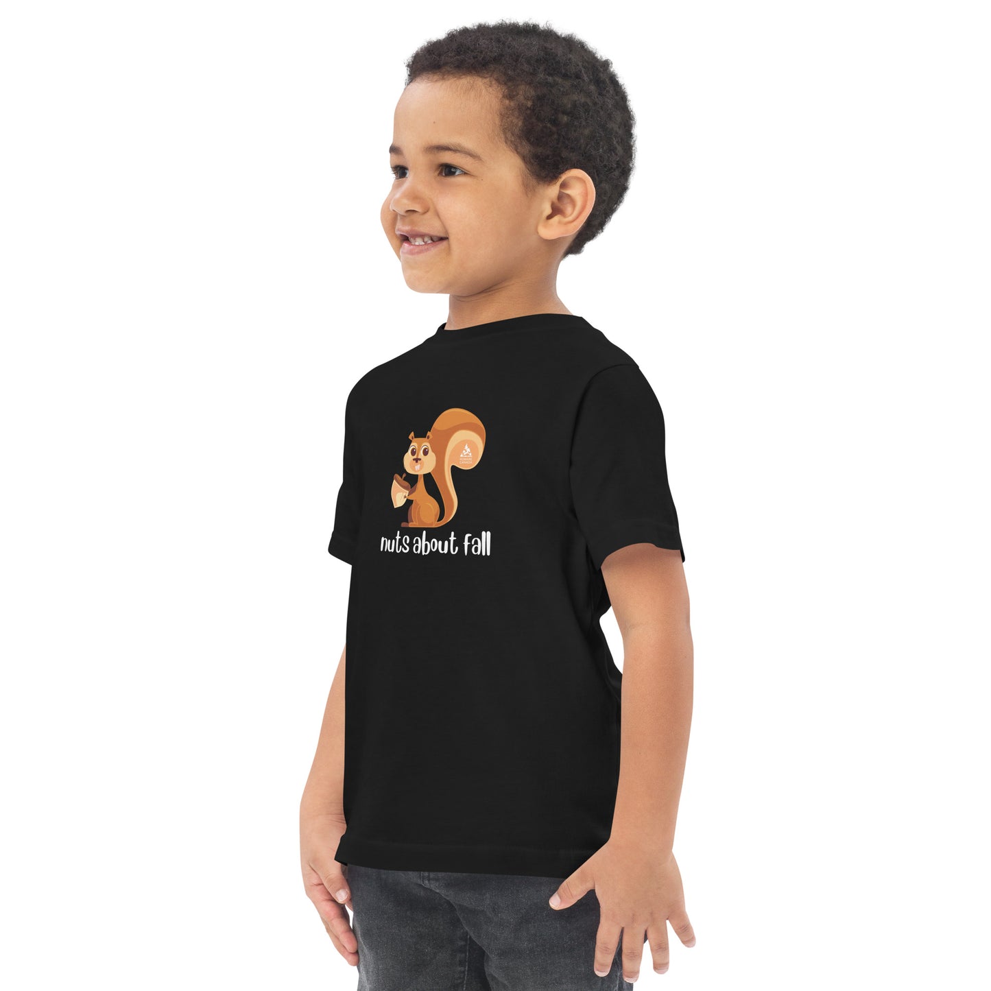 Nuts About Fall - Toddler jersey t-shirt