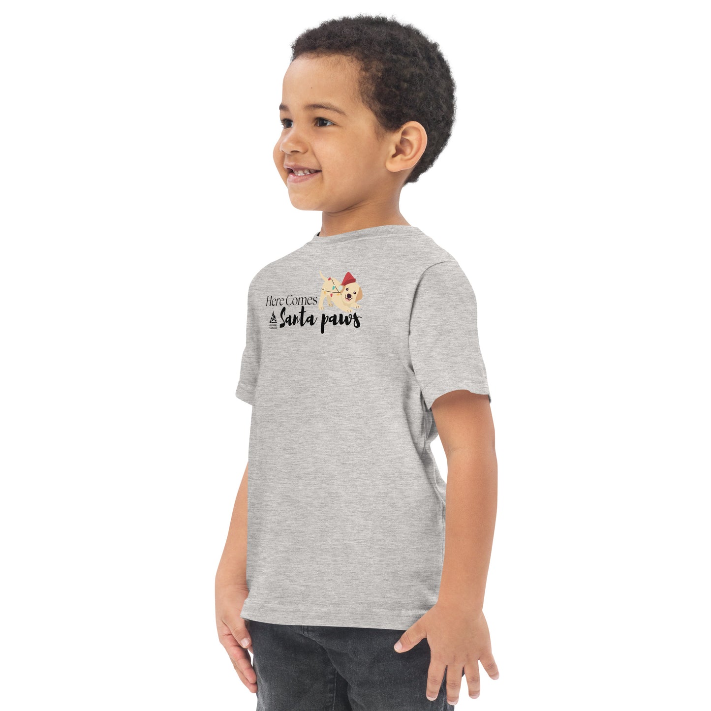 Here Comes Santa Paws Toddler jersey t-shirt