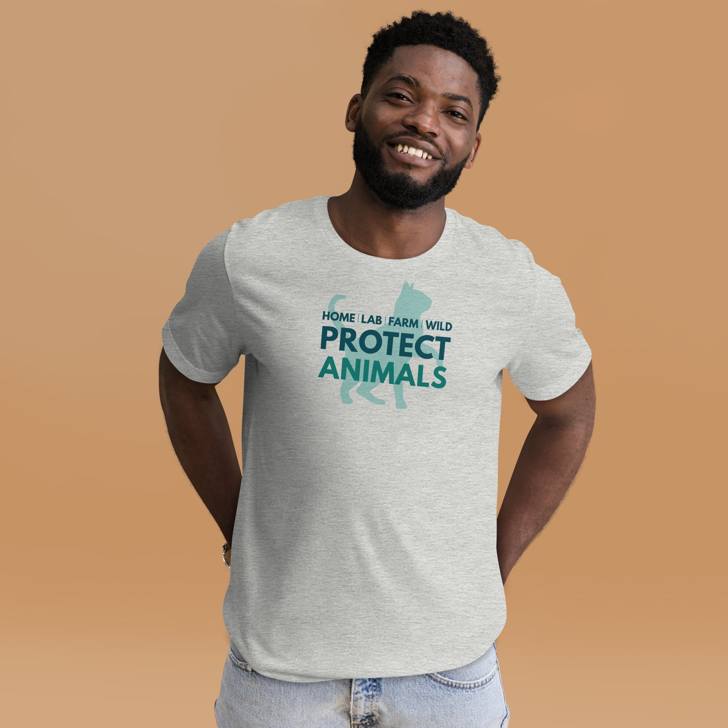 Protect Animals (Cat) - Unisex T-Shirt