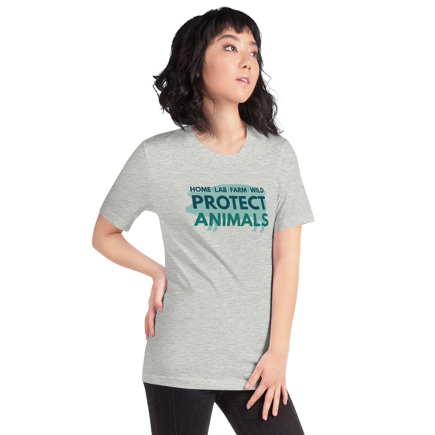 Protect Animals (Pig) - Unisex T-Shirt
