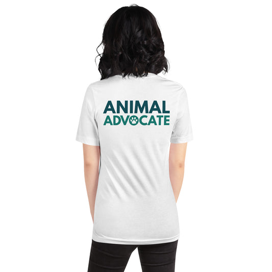 Animal Advocate Back Print Unisex T-Shirt