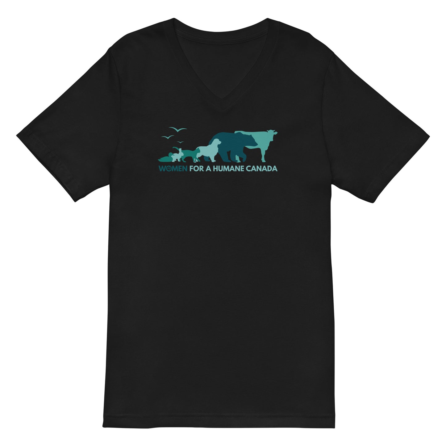 Exclusive for Women for Humane Canada - Unisex Short Sleeve V-Neck T-Shirt