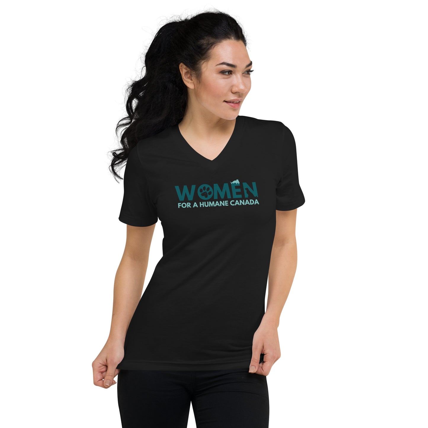 Exclusive for Women for Humane Canada - Unisex Short Sleeve V-Neck T-Shirt