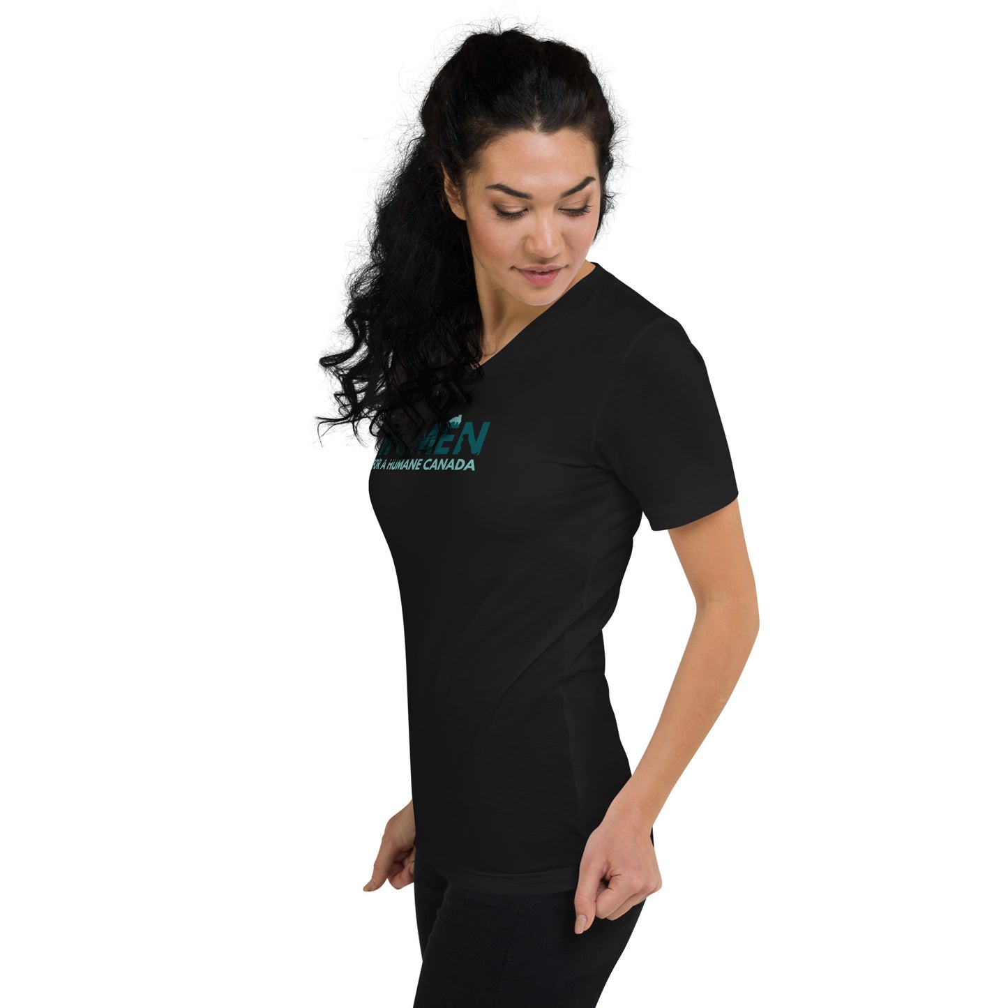 Exclusive for Women for Humane Canada - Unisex Short Sleeve V-Neck T-Shirt