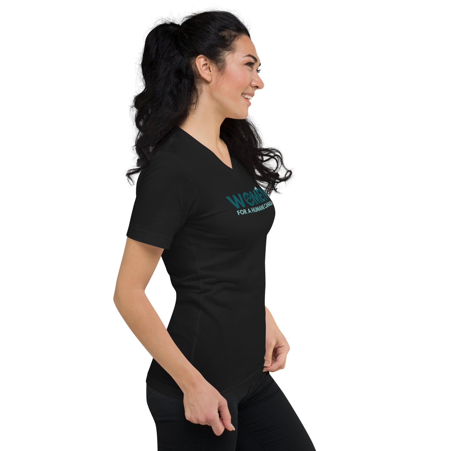 Exclusive for Women for Humane Canada - Unisex Short Sleeve V-Neck T-Shirt