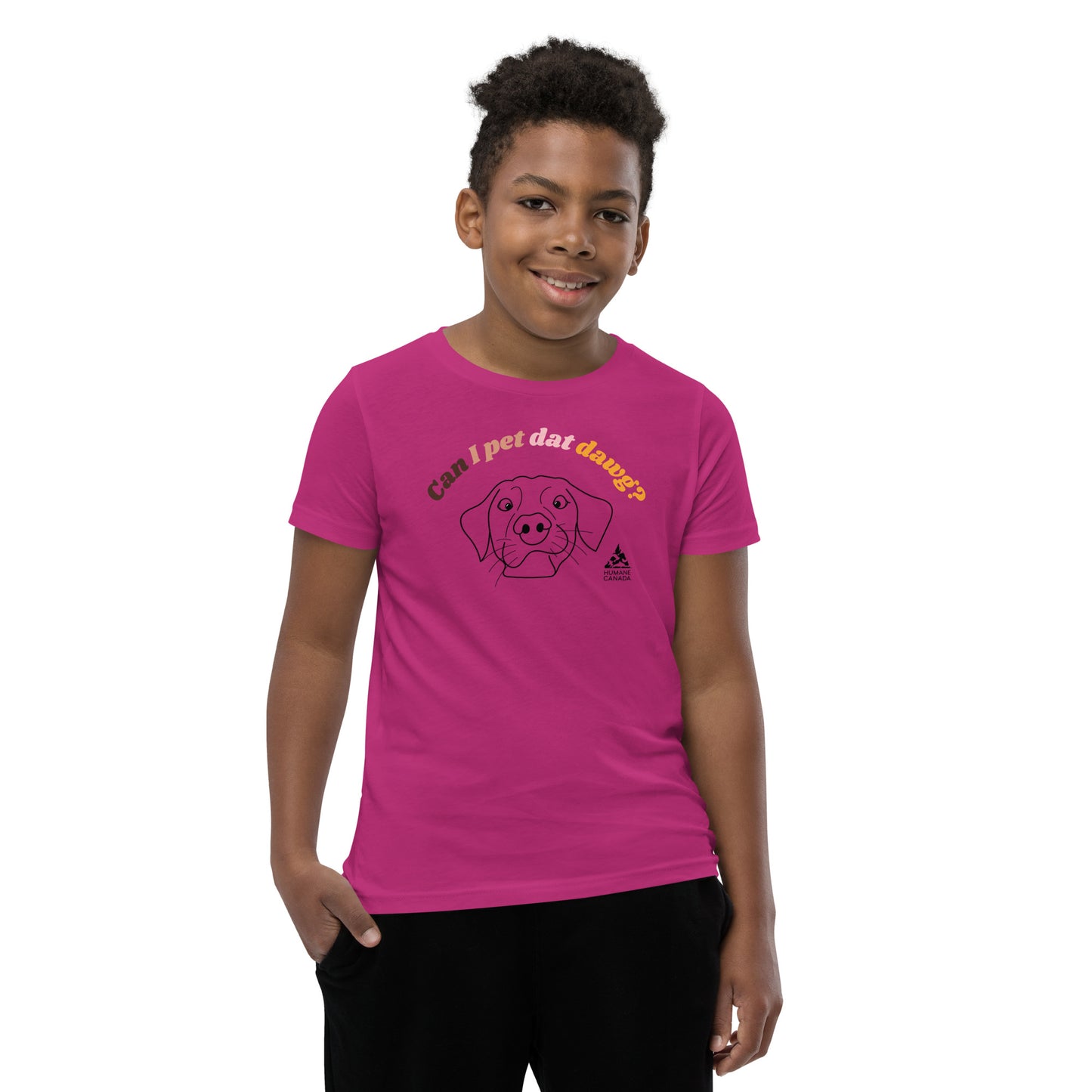 Can I Pet Dat Dawg - YOUTH Short Sleeve T-Shirt