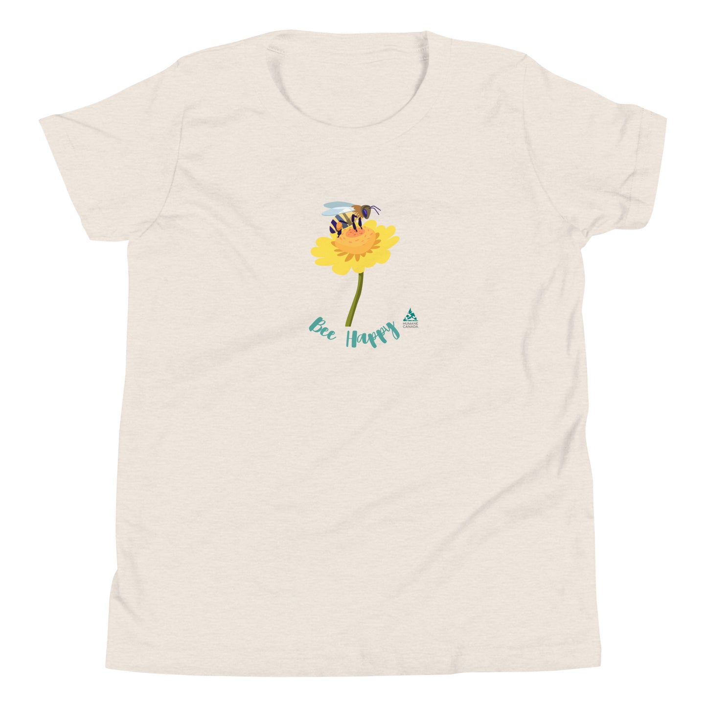 Bee Happy - YOUTH Short Sleeve T-Shirt
