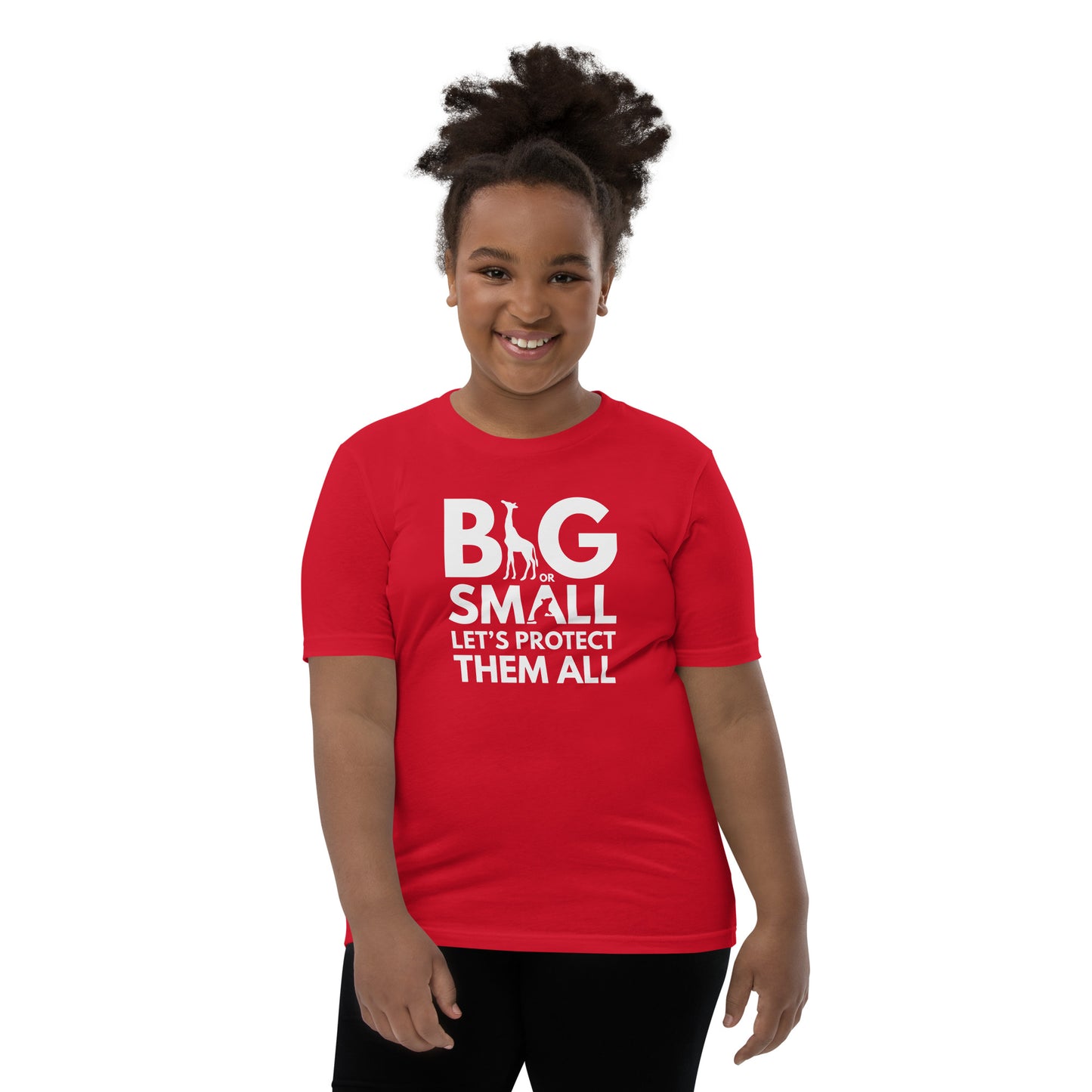 Big Or Small, Let's Protect Them All - Youth Short Sleeve T-Shirt