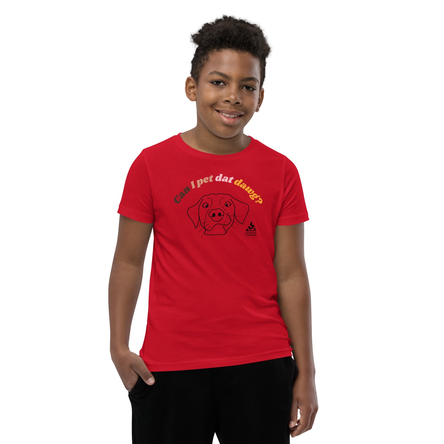 Can I Pet Dat Dawg - YOUTH Short Sleeve T-Shirt