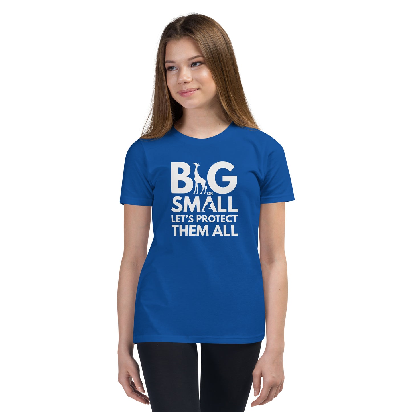 Big Or Small, Let's Protect Them All - Youth Short Sleeve T-Shirt